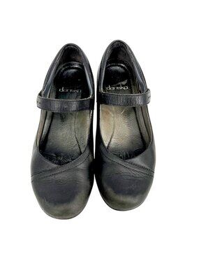 Dansko Black Leather Mary Jane Shoes Women’s Size 36 US 6